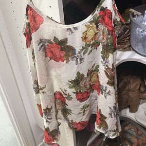 Show Me Your MuMu Floral Tank Top - Red and Green